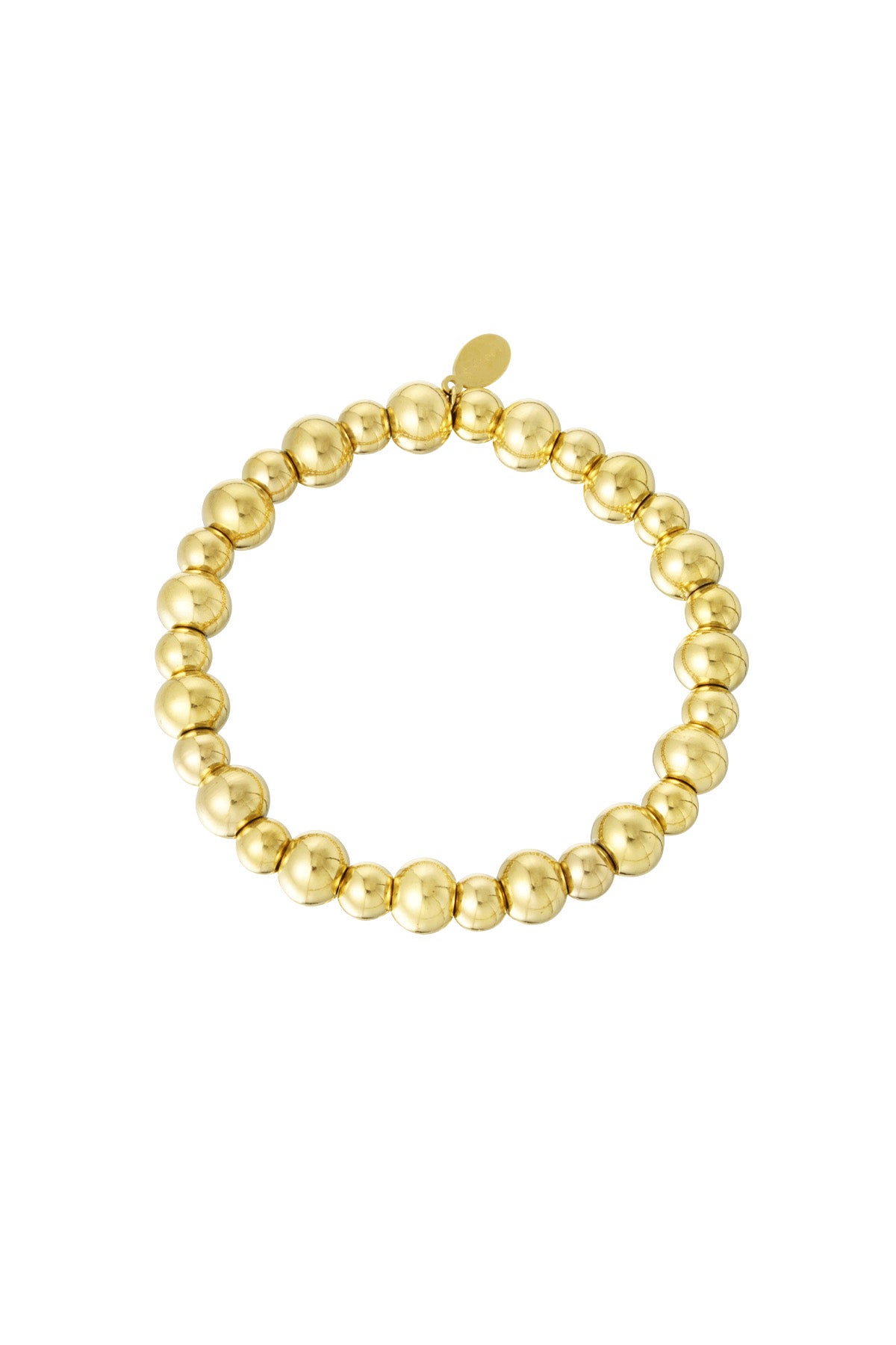 Beaded Bracelet – Gold-Plated Steel