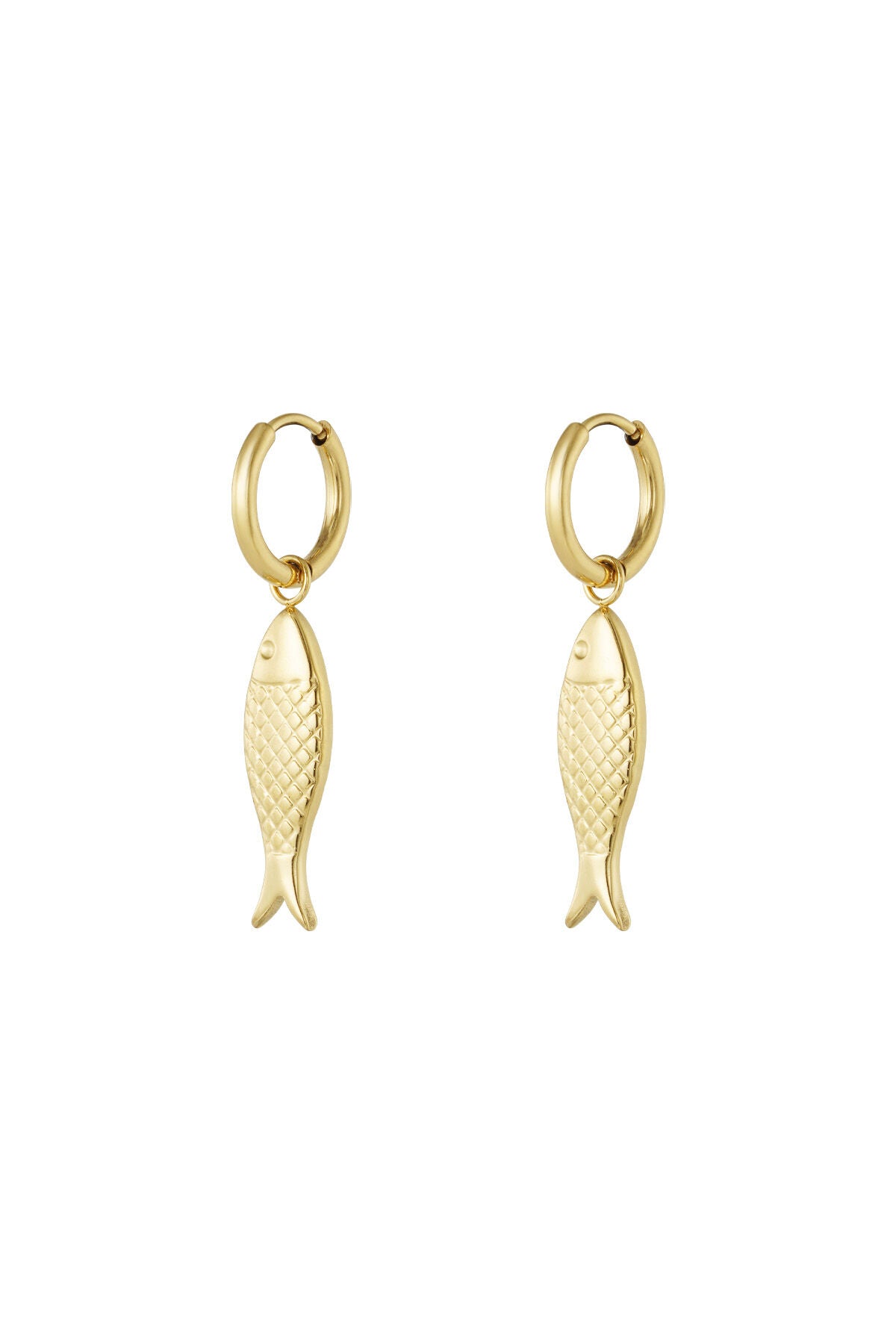 fish charm earrings