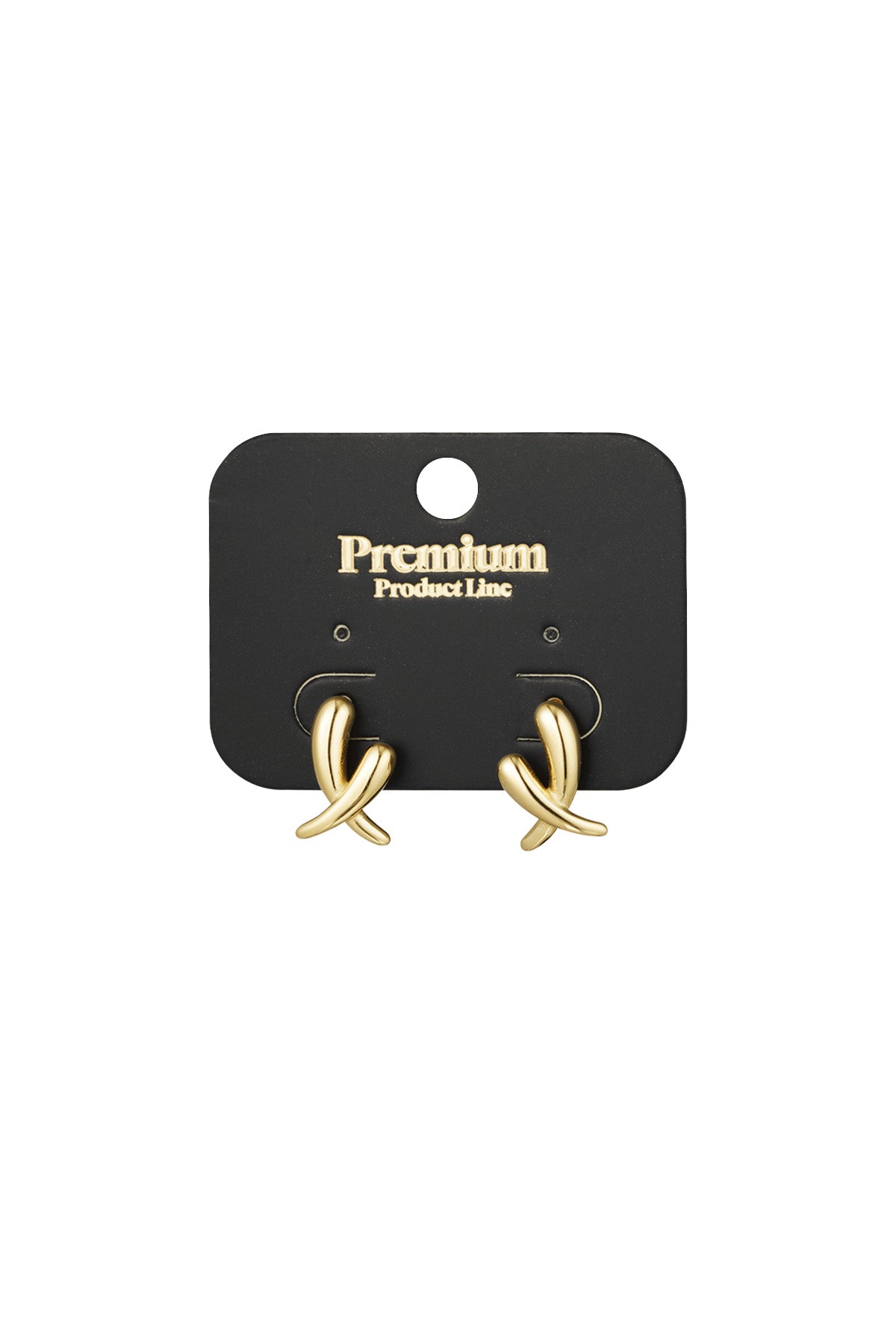 crossed earrings