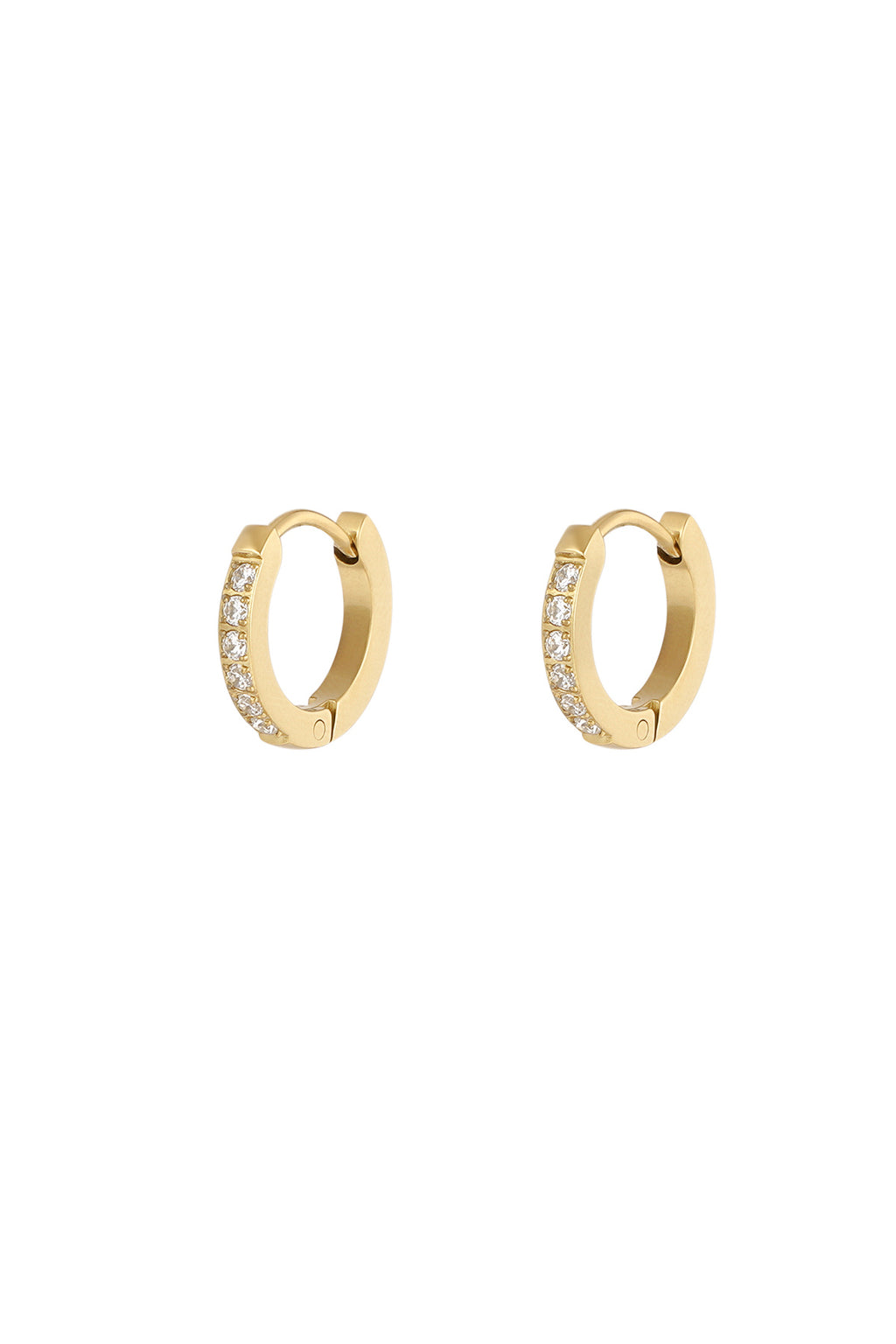 Hoop Earrings – Gold-Plated Steel