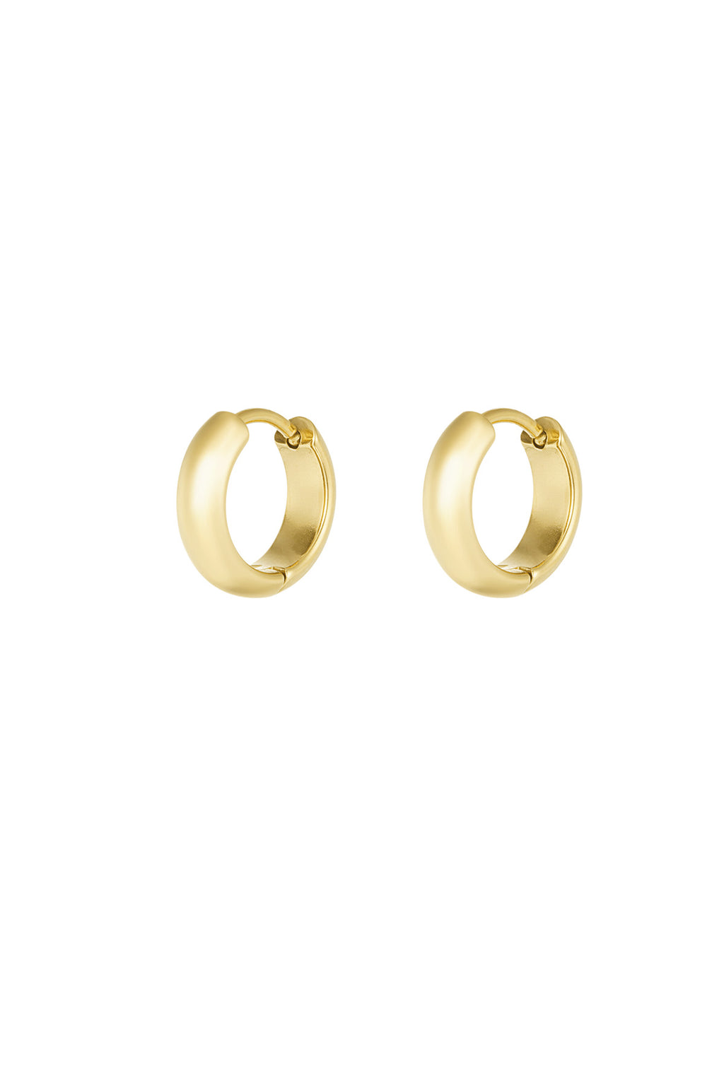 Hoop Earrings – Gold-Plated Steel