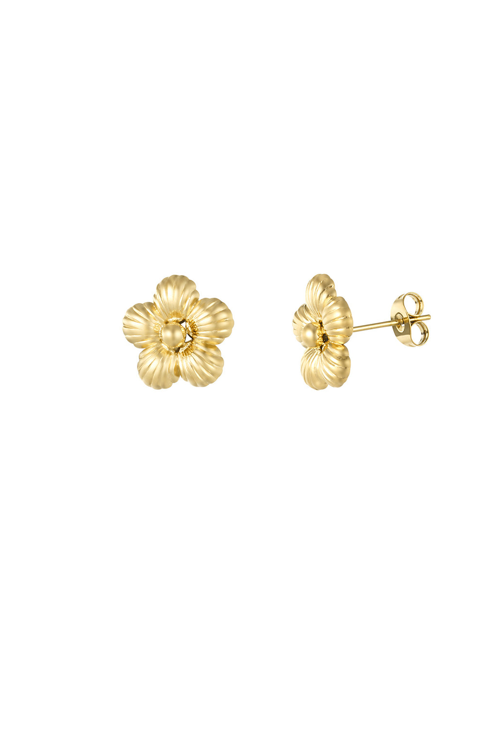 Mini Stud Earrings – Gold-Plated Steel