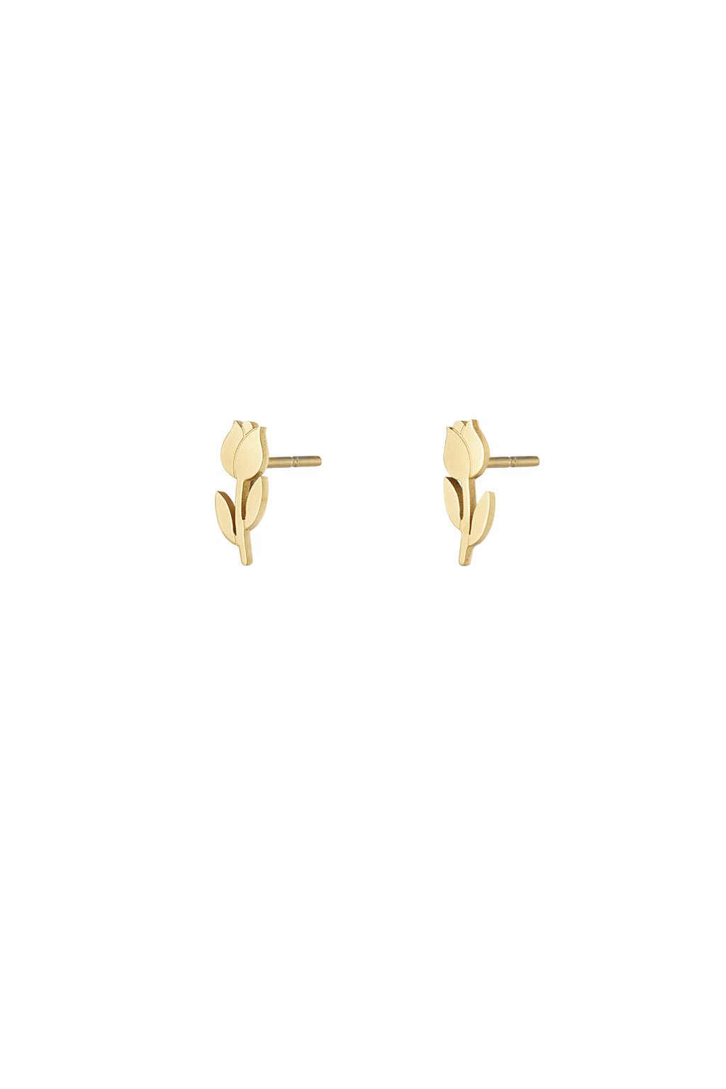 Mini Stud Earrings – Gold-Plated Steel
