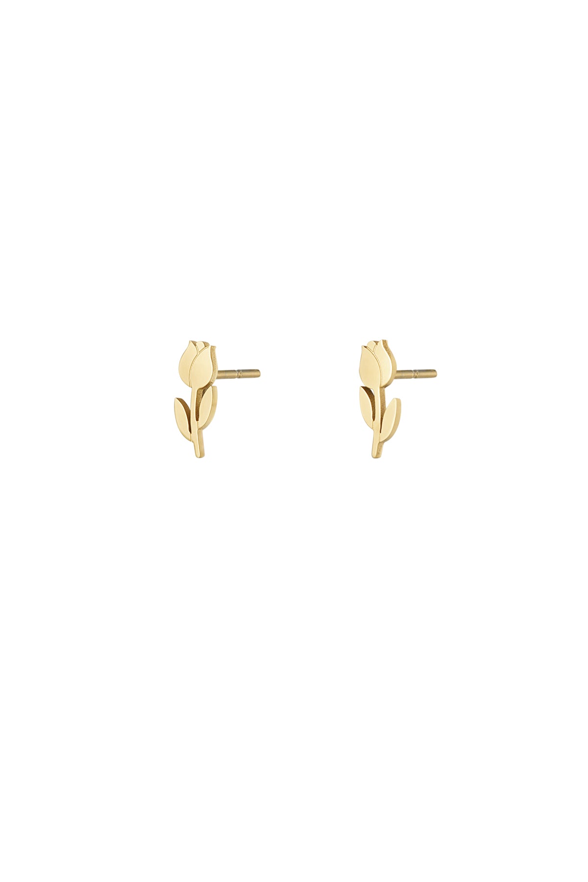 Mini Stud Earrings – Gold-Plated Steel