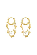 earrings chain of hearts