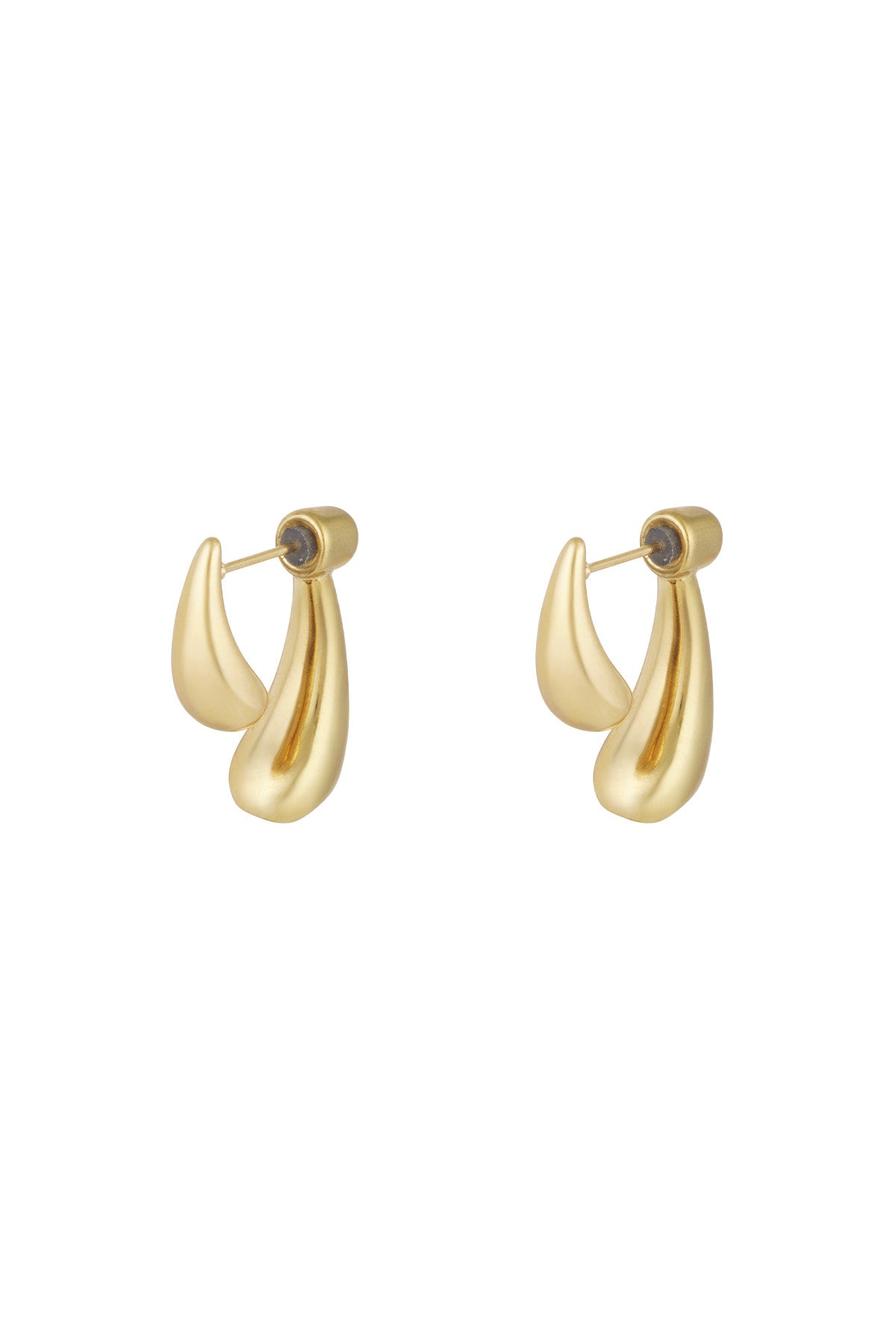 Mini Stud Earrings – Gold-Plated Steel