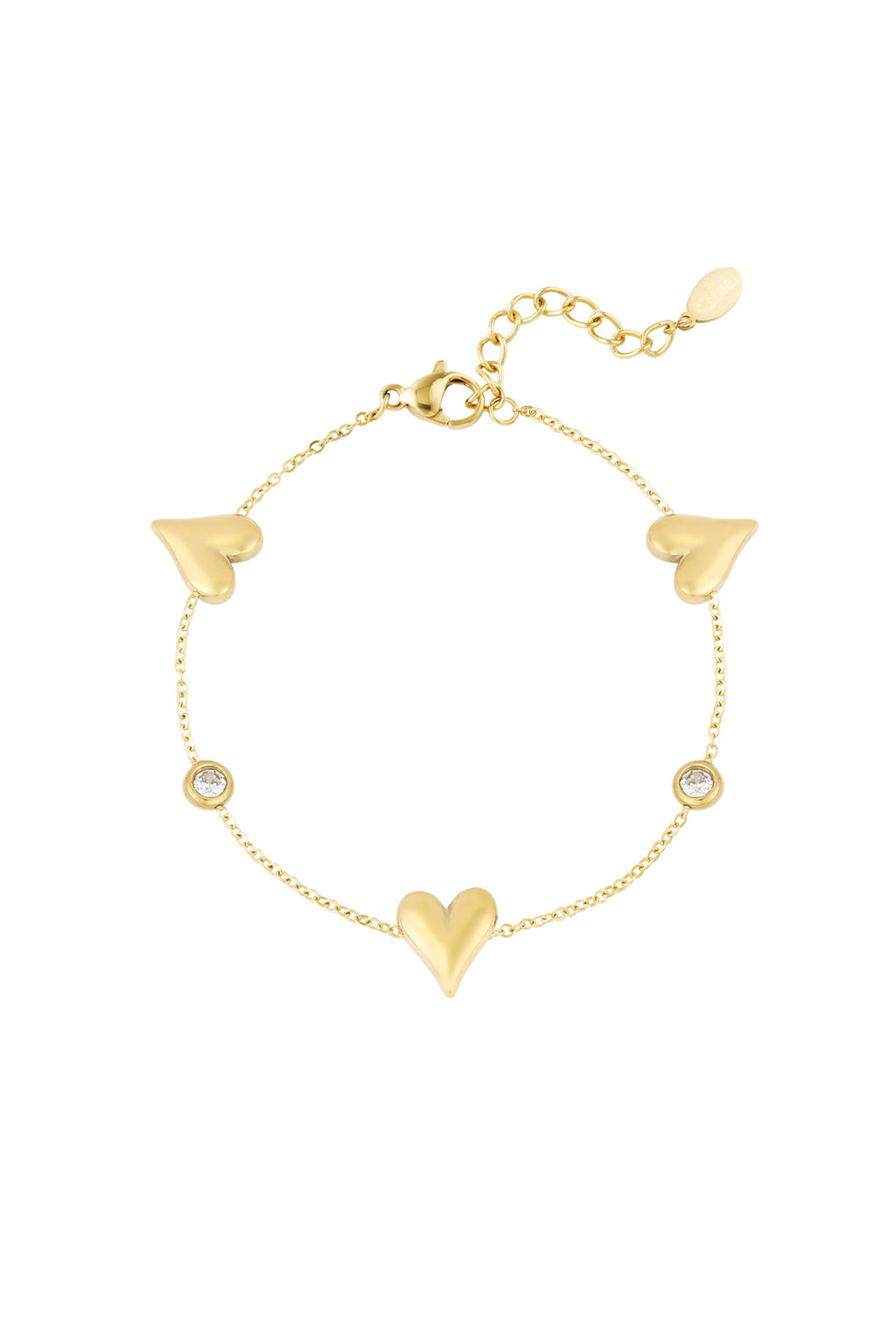 Charm Bracelet – Gold-Plated Steel