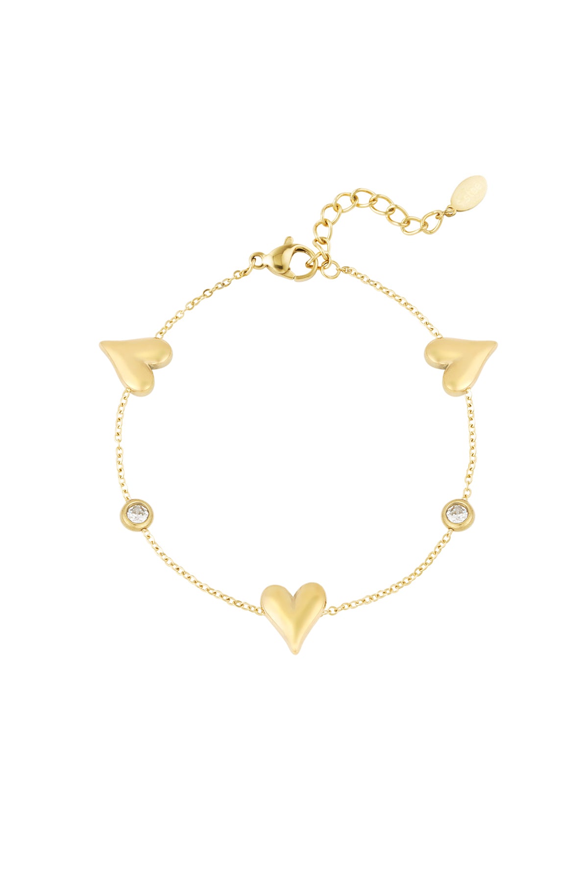 Charm Bracelet – Gold-Plated Steel