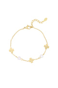 bracelet pearl and clover