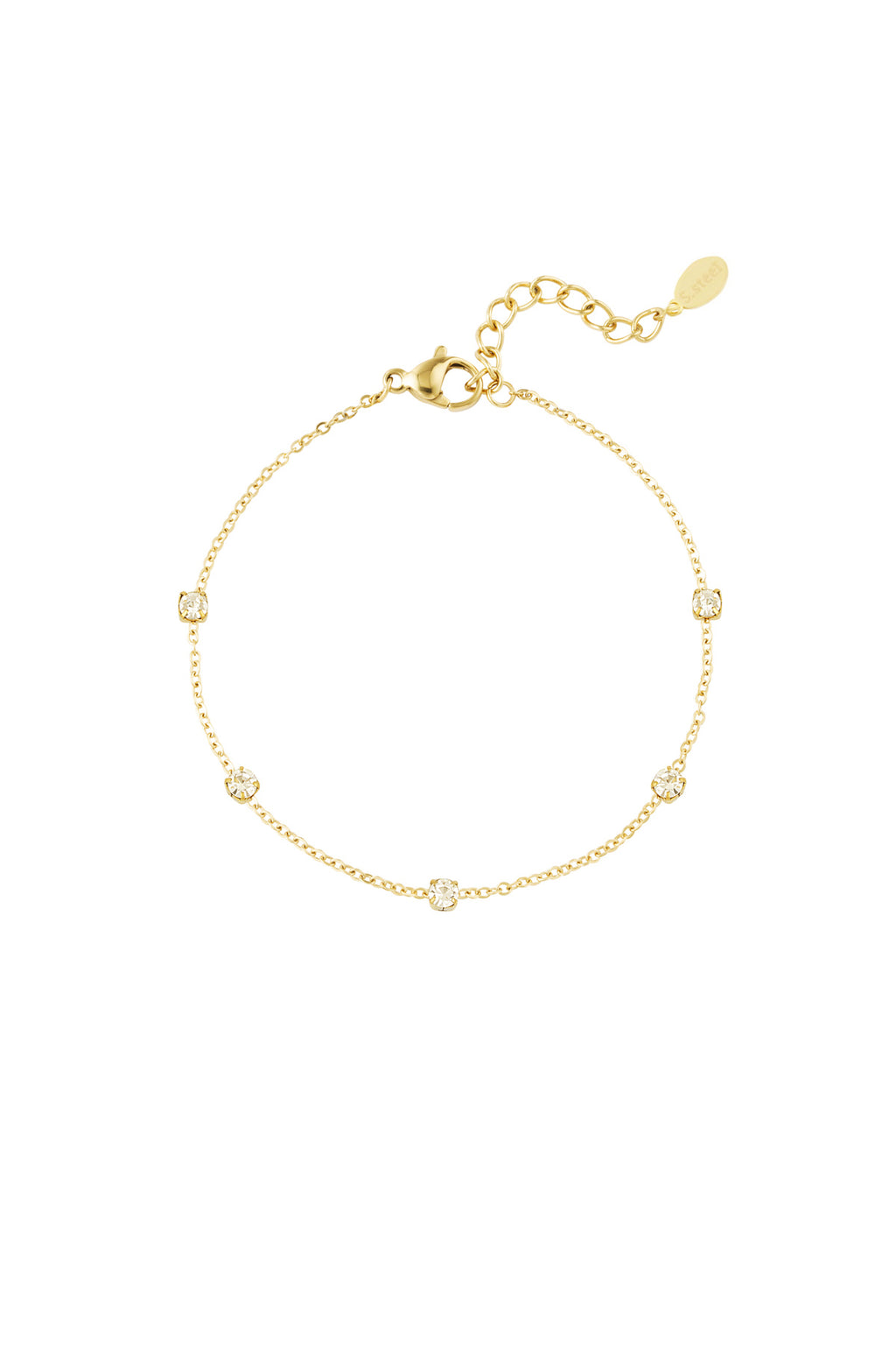 Charm Bracelet – Gold-Plated Steel