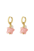 starry earrings - blue &