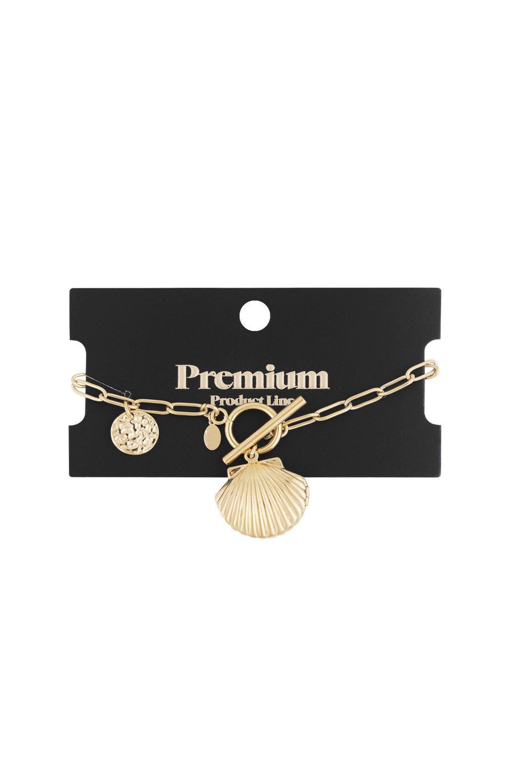 bracelet with shell charm