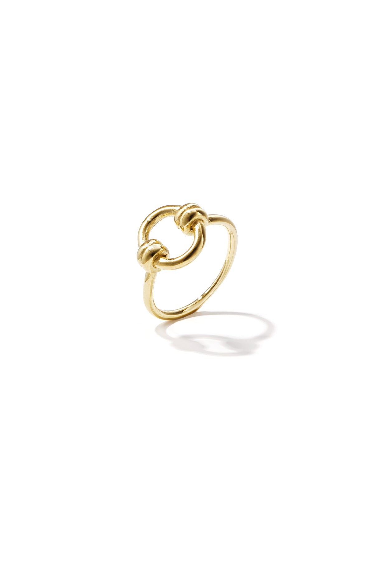 Circle Minimalist Ring – Gold-Plated Steel