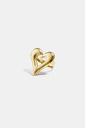 Elegant Gold Heart Statement Ring for Everyday Glam