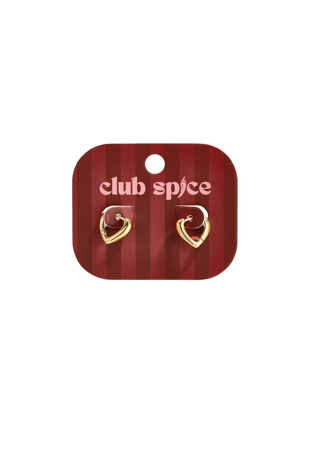 Stainless Steel Hoop Earrings Heart Simple Daily Simple Series Women's jewelry
