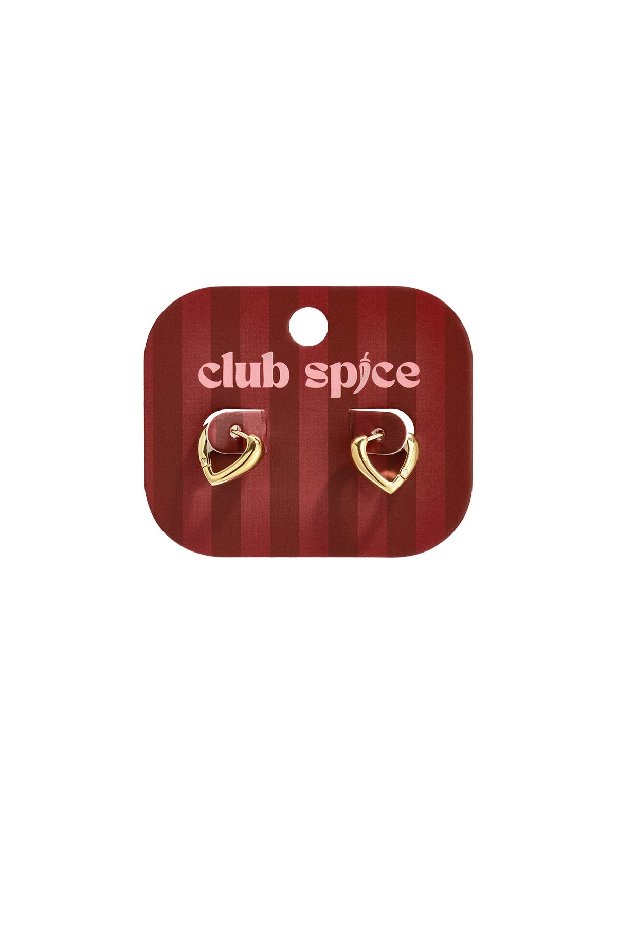 Stainless Steel Hoop Earrings Heart Simple Daily Simple Series Women's jewelry