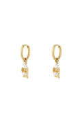 leaf earrings with pearls