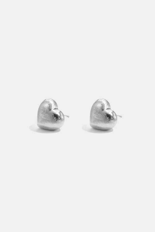 Elegant Heart Stud Earrings for Everyday Wear