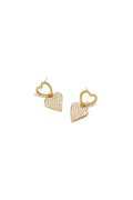 Stainless Steel Drop Earrings Heart Simple Daily Simple Series Women's jewelry