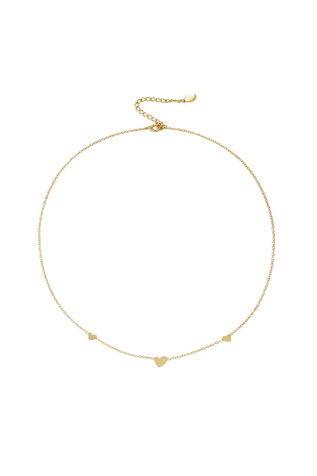 classic necklace with hearts