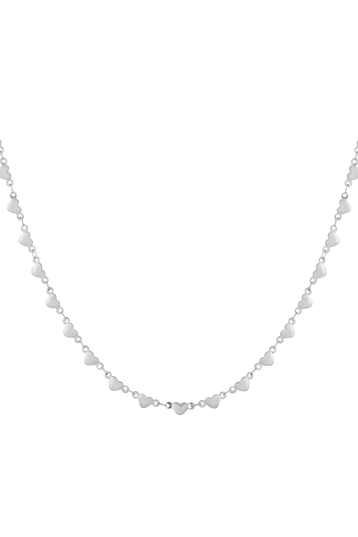 Elegant 14K Gold Plated Heart Long Necklace