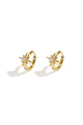 Stylish Star Hoop Earrings for Women - Silver & Gold