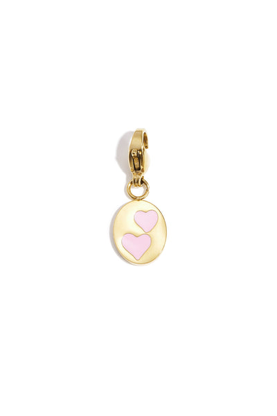 Jewelry charm coin with hearts DIY