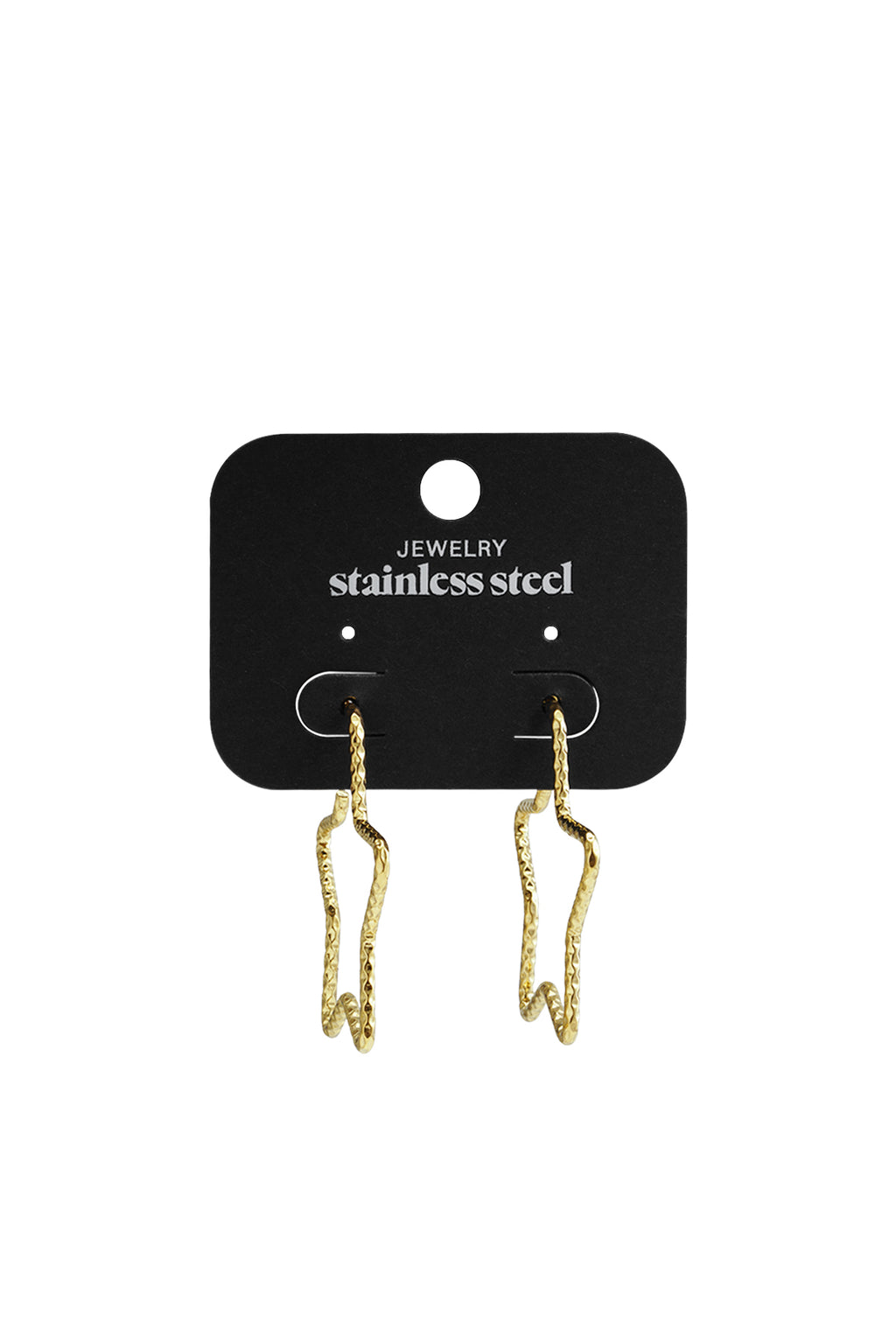 Stainless Steel Hoop Earrings Star Casual Daily Simple Series Women's jewelry
