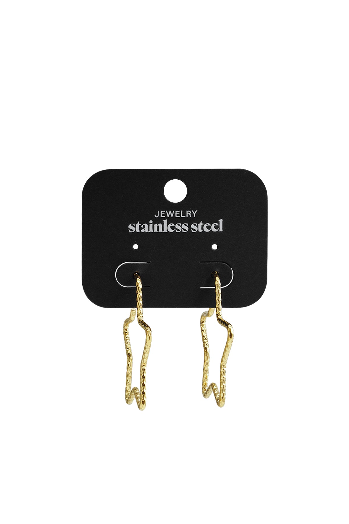Stainless Steel Hoop Earrings Star Casual Daily Simple Series Women's jewelry