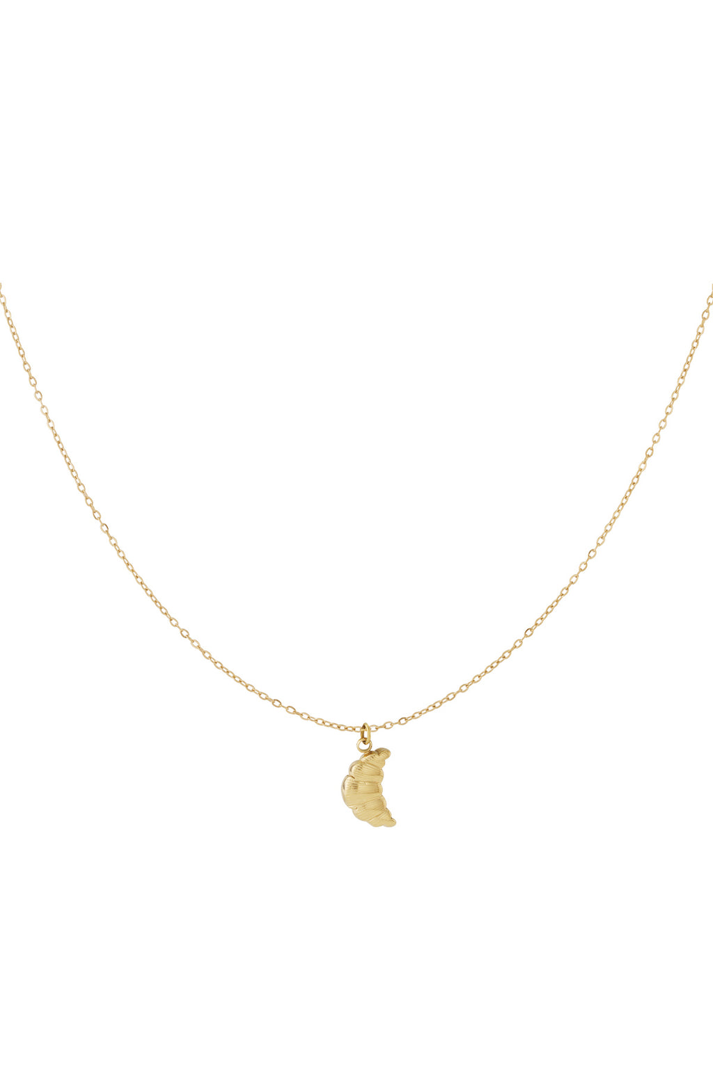 Irregular Shape Pendant Necklace – Gold-Plated Steel