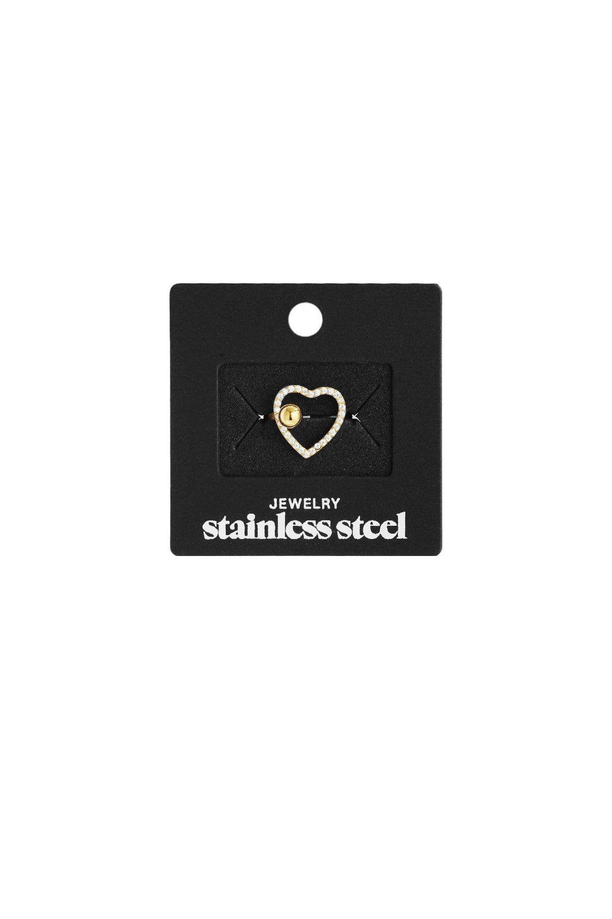 Stainless Steel Statement Rings Heart Casual Daily Simple Series Women's jewelry