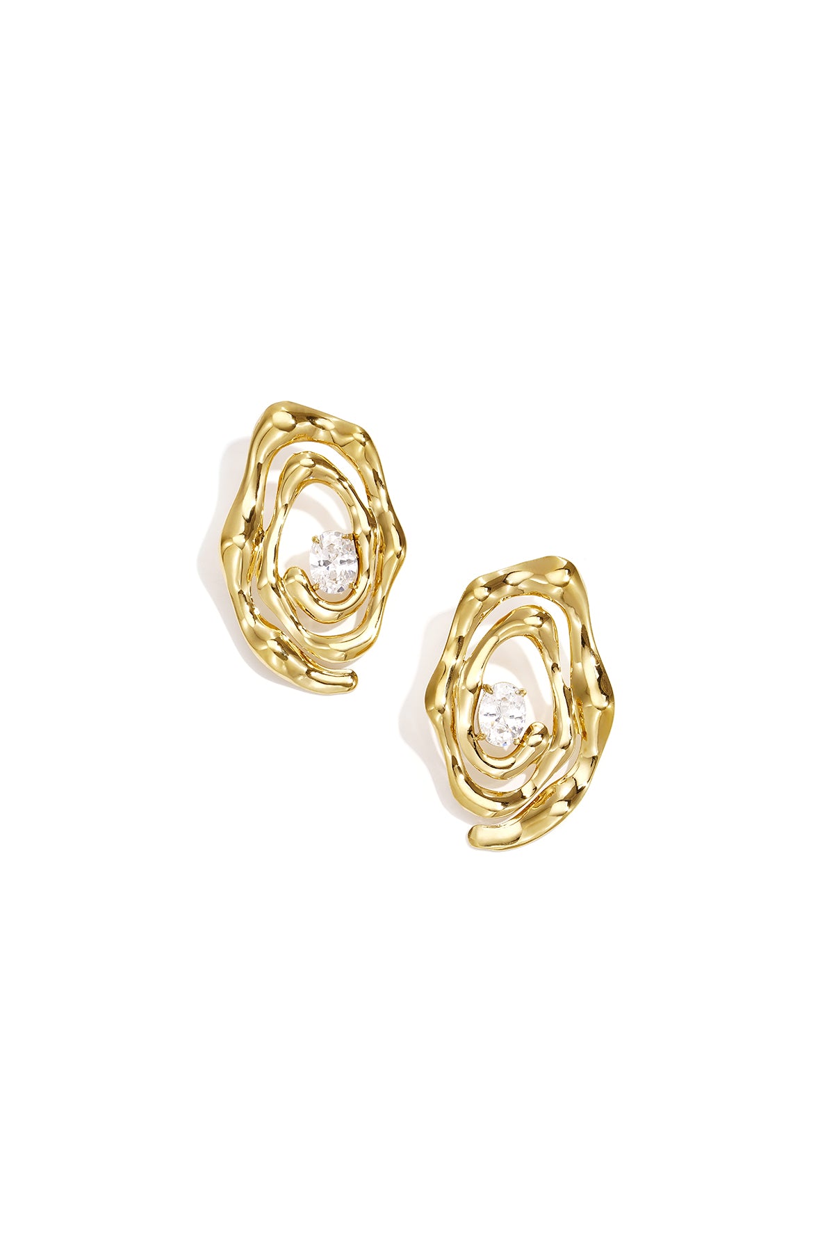 Stainless Steel Stud Earrings Irregular Shape Simple Daily Simple Series Women's jewelry