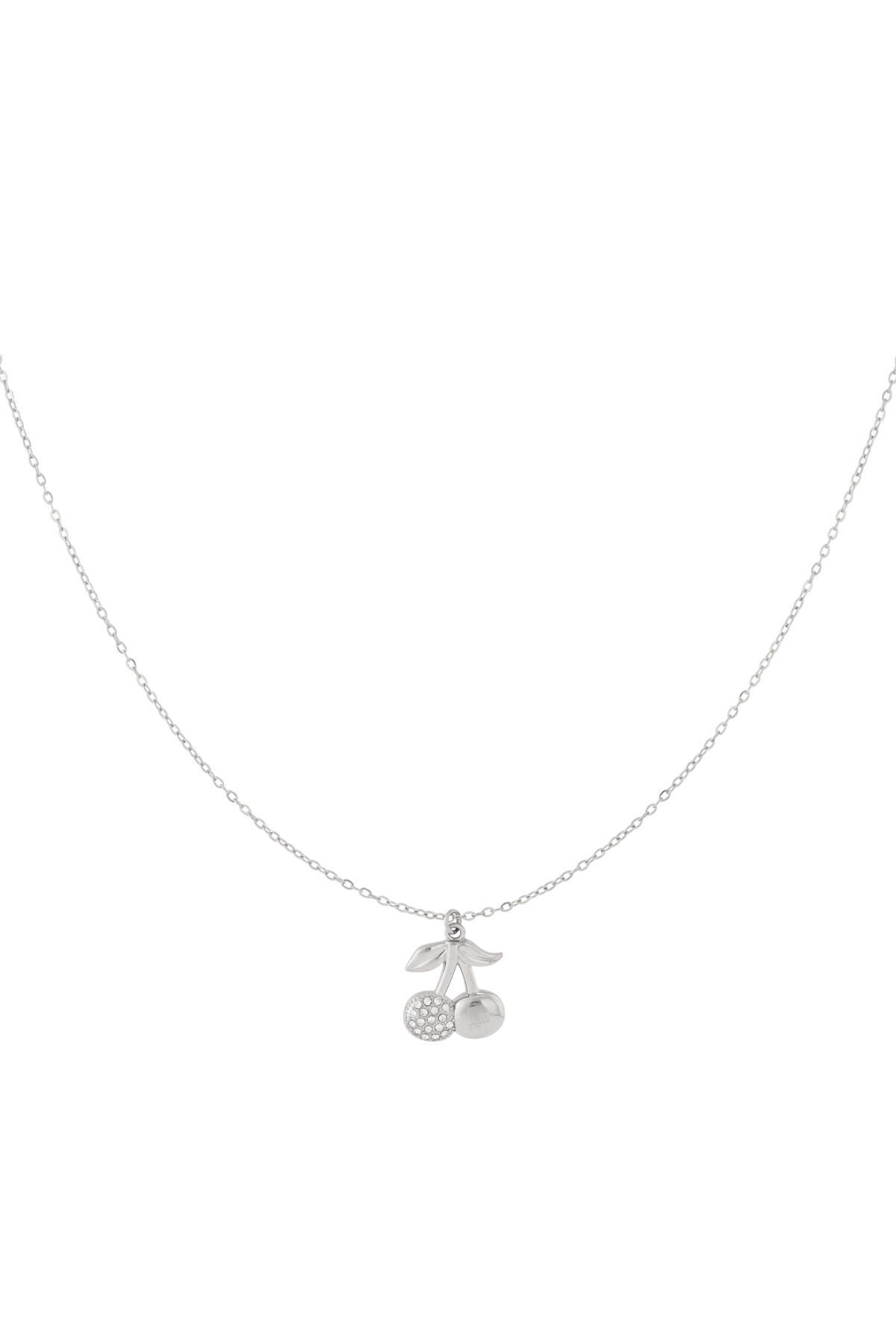 Elegant Rhinestone Fruit Pendant Necklace, All Fit