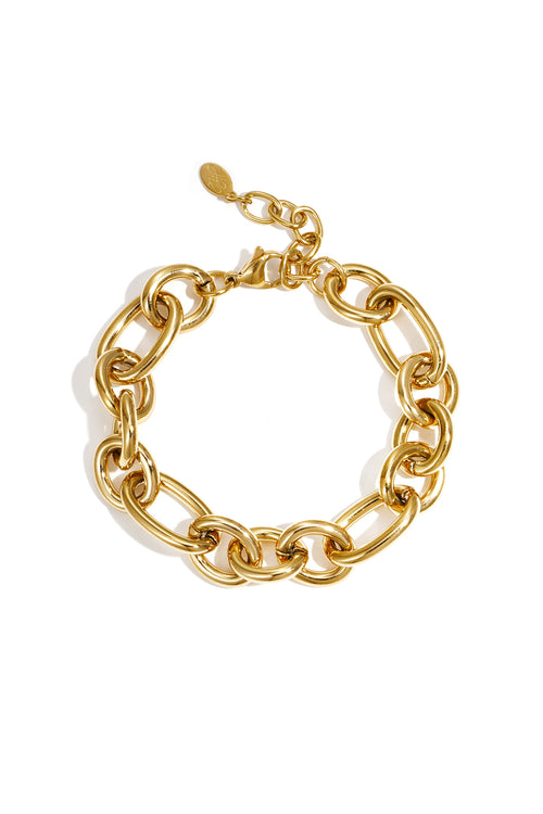 Chain Bracelet – Gold-Plated Steel