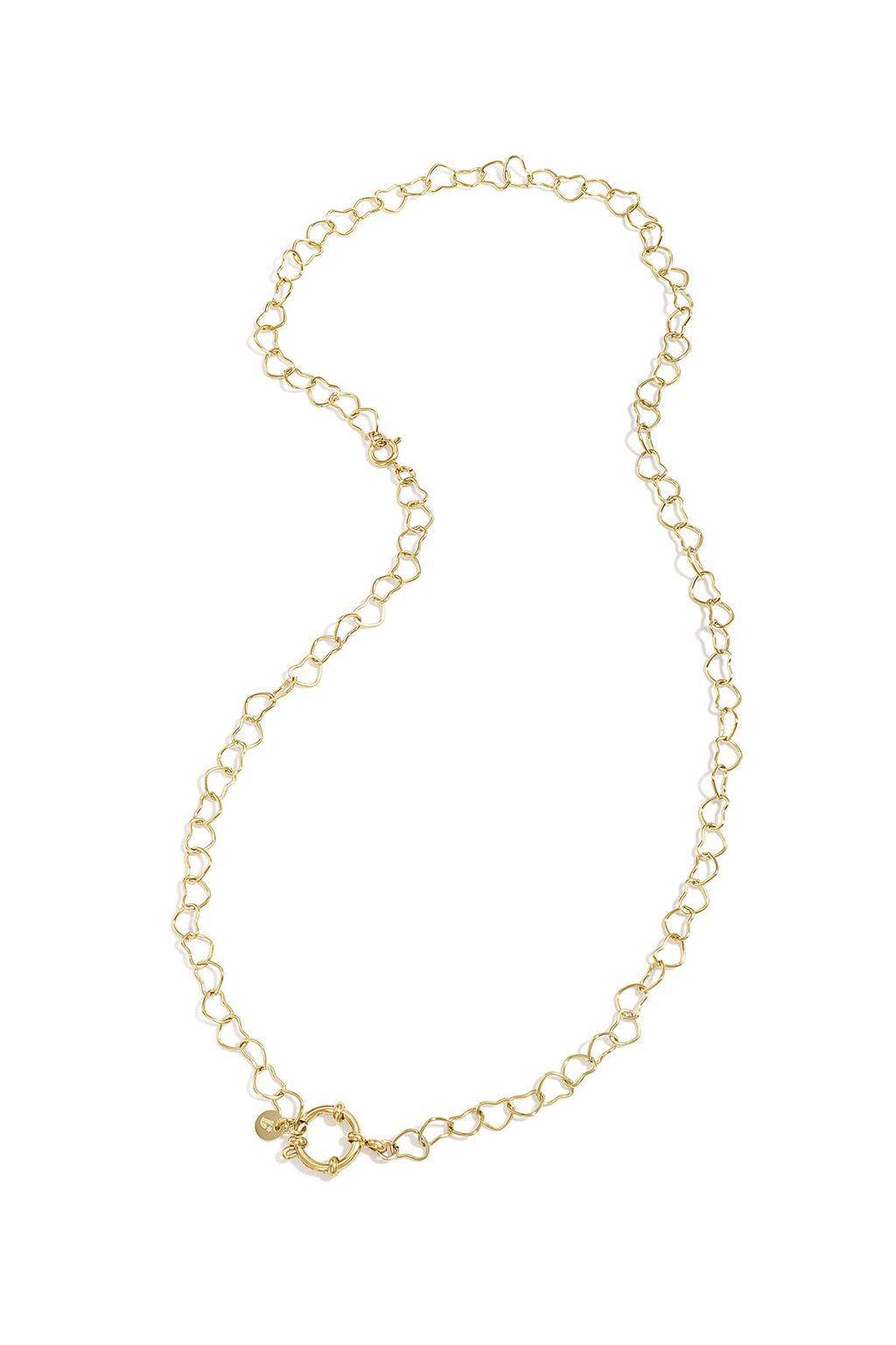 Elegant Gold Heart Chain Necklace for Everyday Glamour