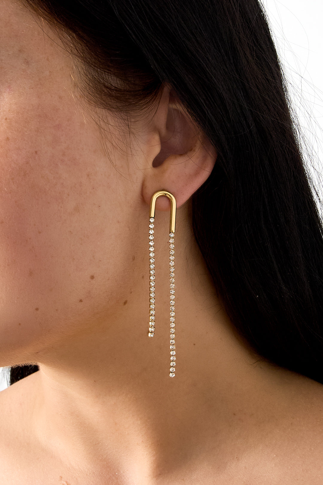 Stainless Steel Dangle Earrings Chain Simple Gathering/Party Simple Series Women's jewelry