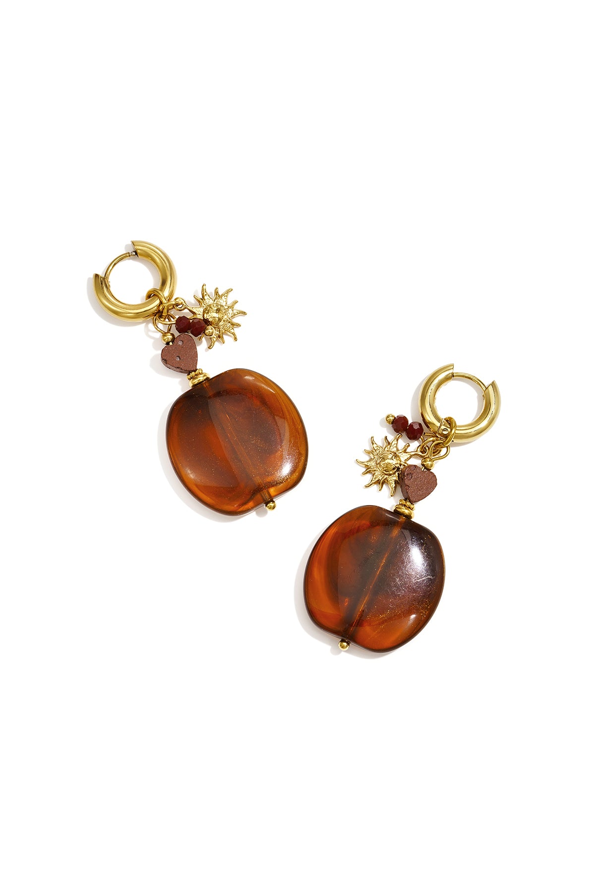 Stainless Steel Drop Earrings Flower Simple Daily Simple Series Women's jewelry