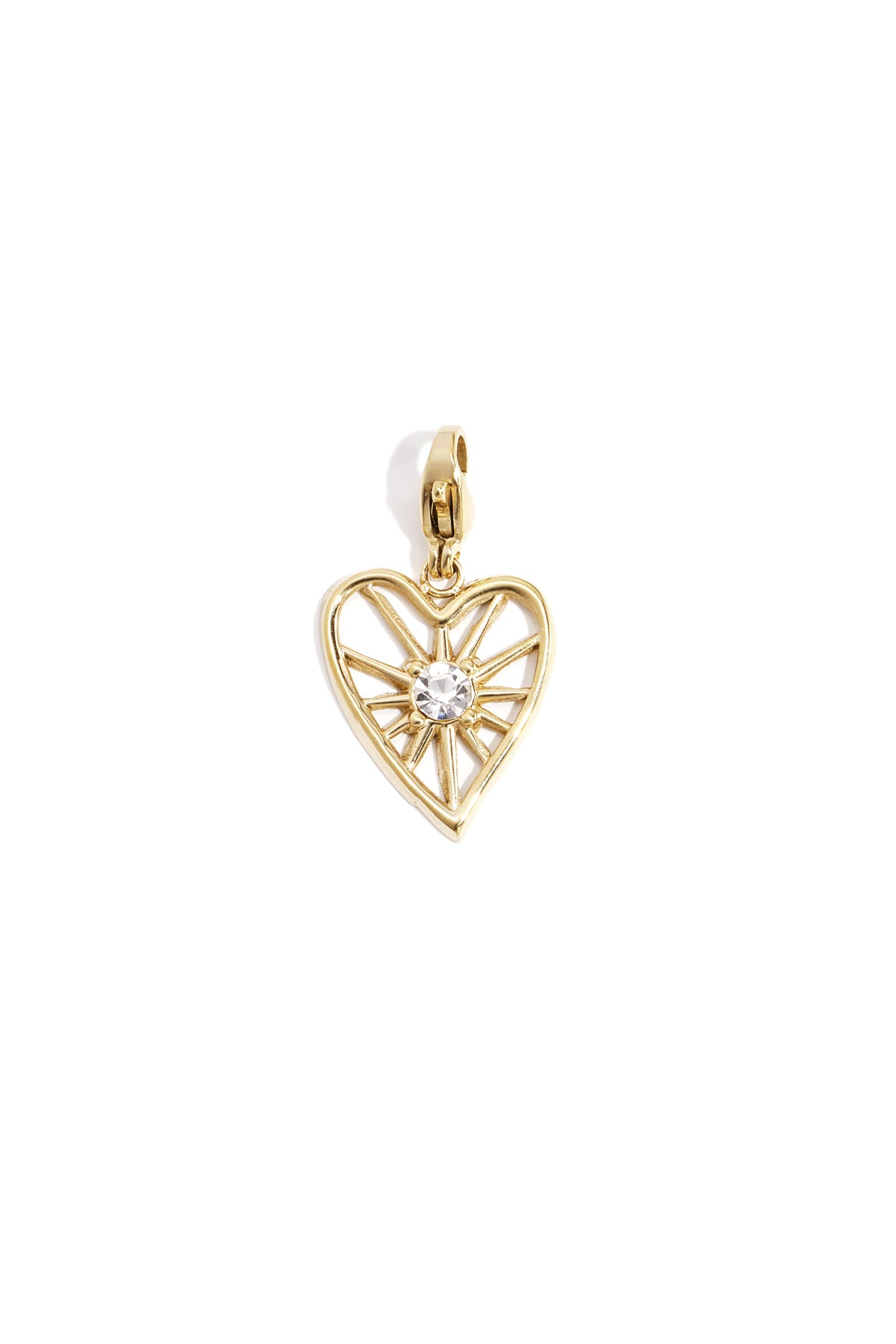 Jewelry charm radiant heart DIY