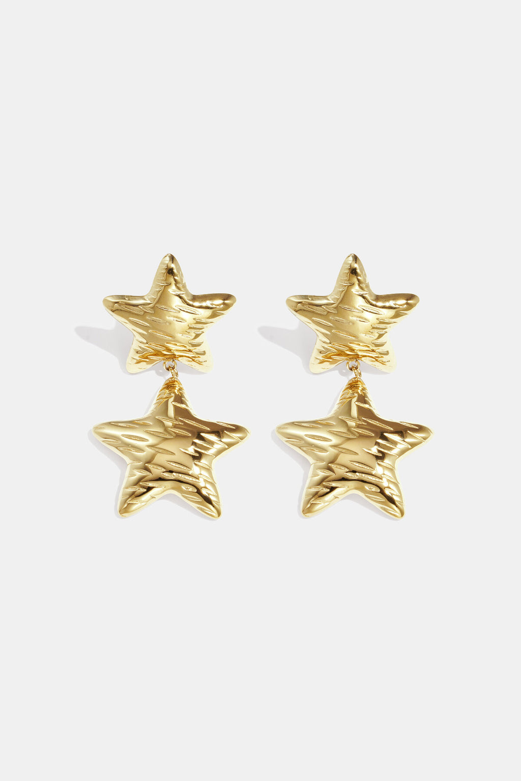 Elegant Star Drop Earrings for Women, Silver & Gold