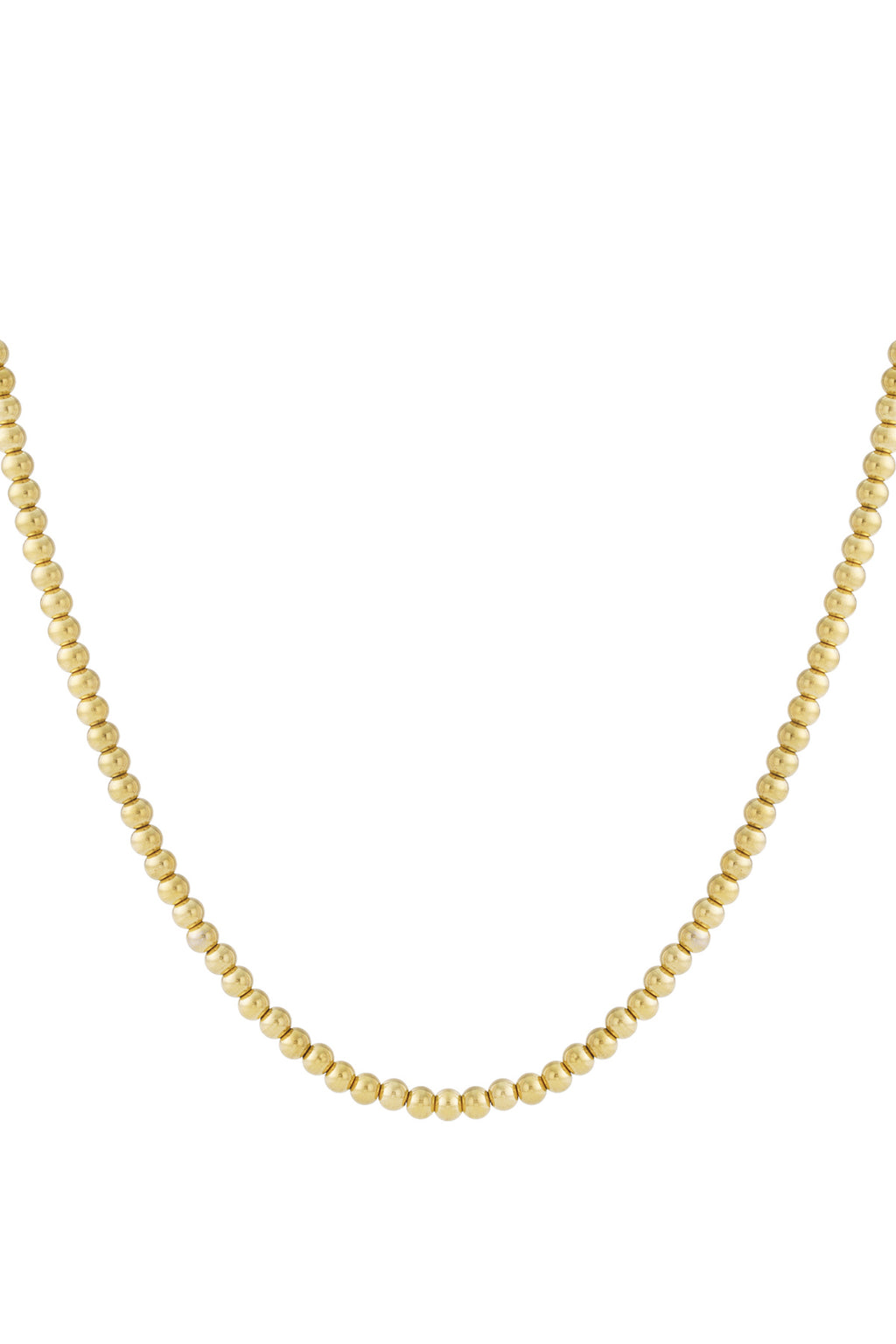 Solid bead necklace-6mm