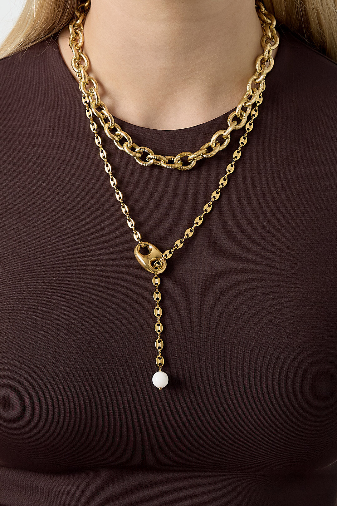 Elegant Stainless Steel Chain Necklace for Everyday Wear