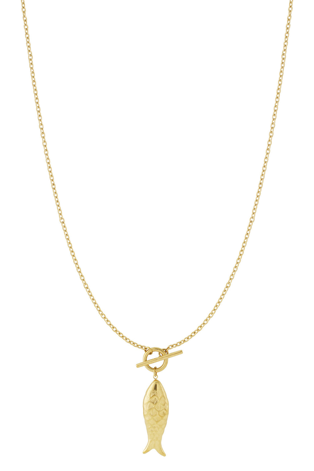 Fish long necklace