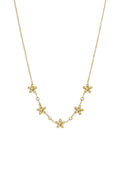 14K Gold Plated Stainless Steel Pendant necklaces Flower Simple Daily Simple Series Women's jewelry