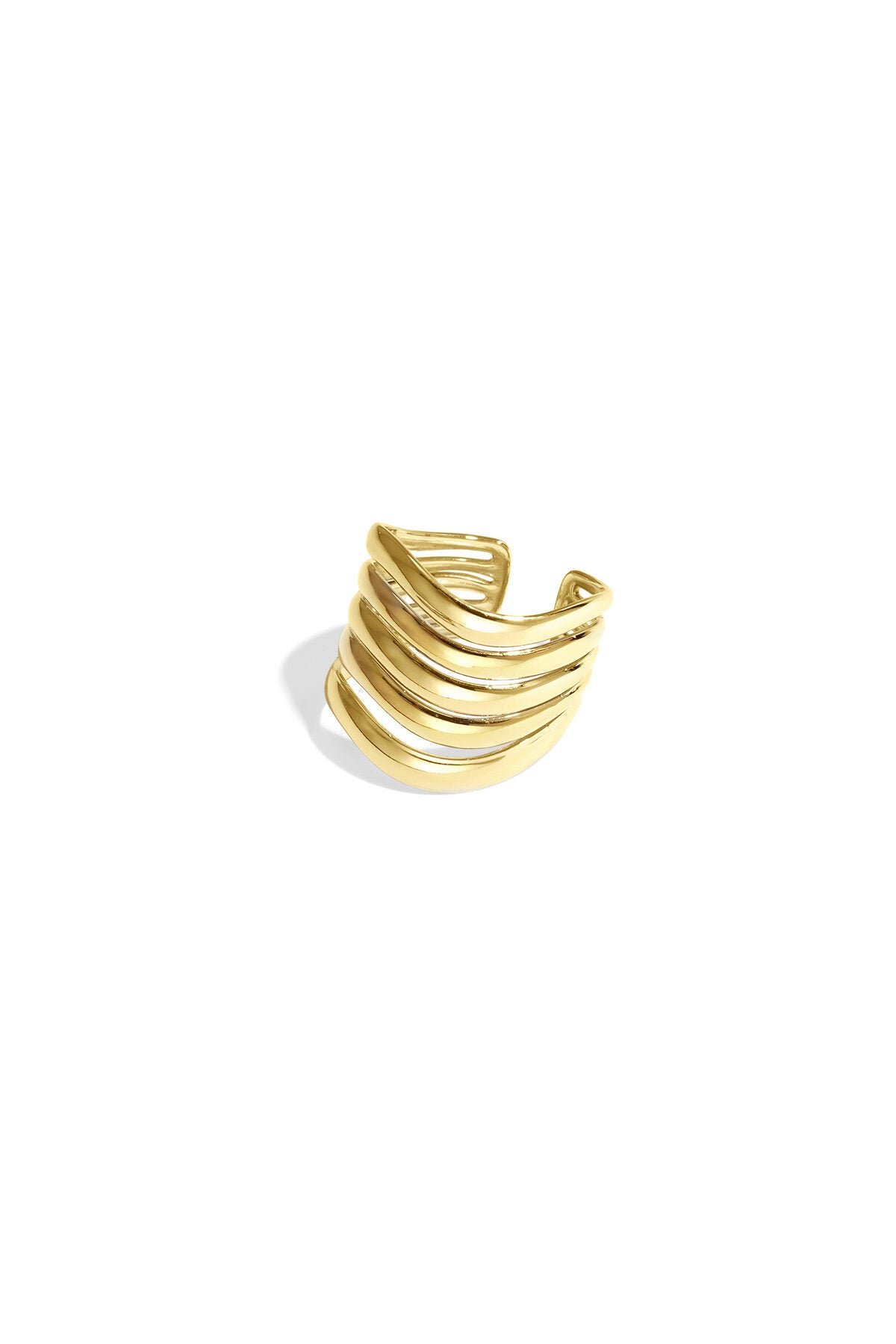 Elegant Gold & Silver Statement Ring for All Occasions