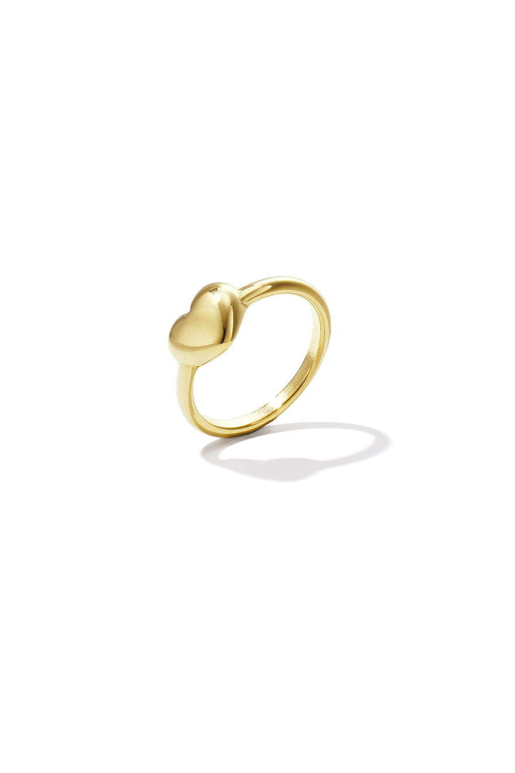 Elegant Gold-Color Minimalist Heart Ring for Daily Wear