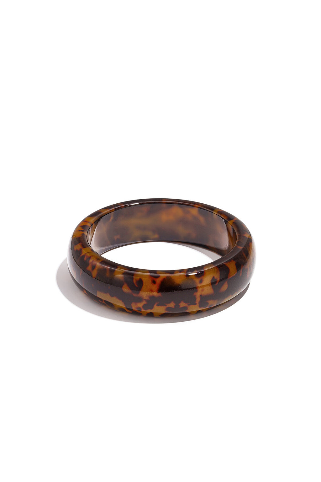 Stylish Dark Brown Resin Bangle for Women