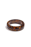Stylish Dark Brown Resin Bangle for Women