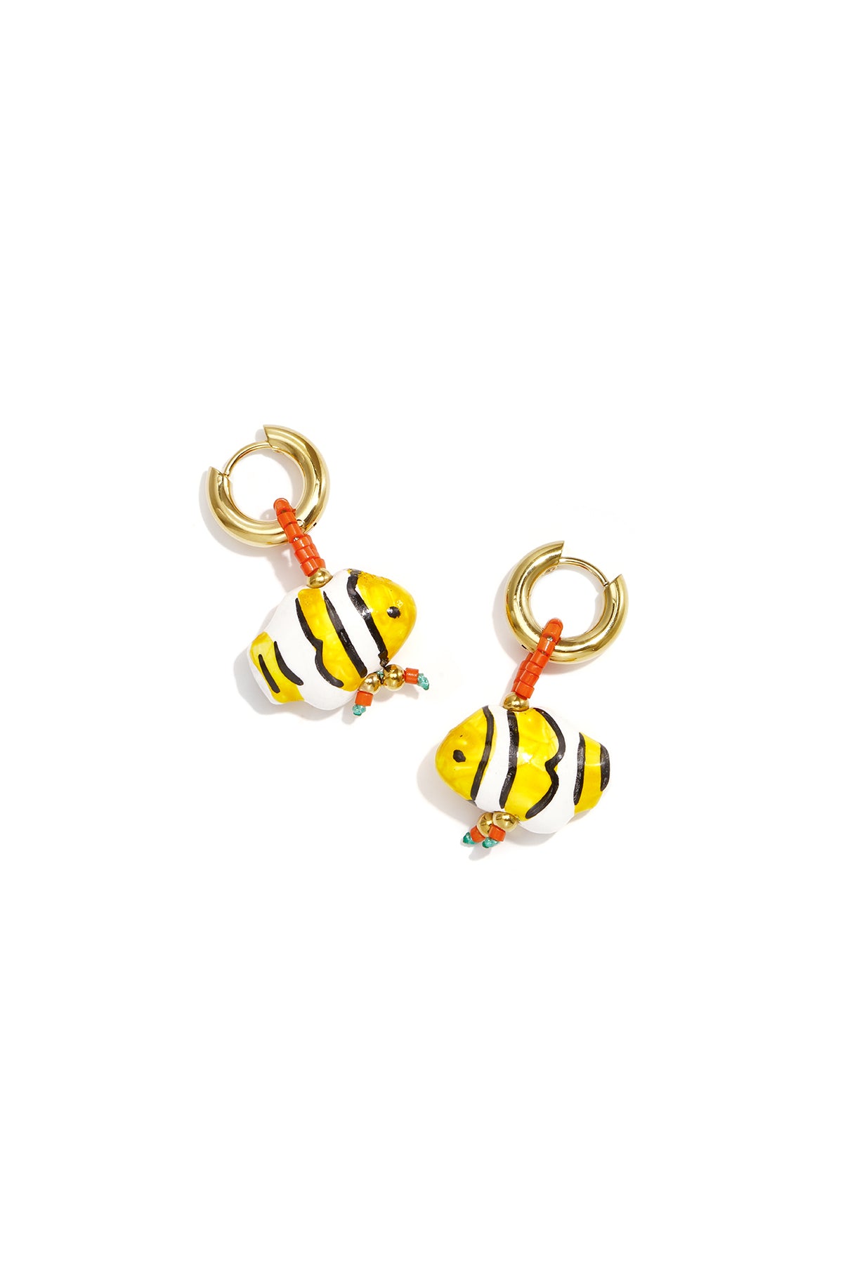 Stainless Steel Beads Earrings Fish Cute Daily Simple Series Women's jewelry