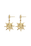 Stainless Steel Charm Earrings sun Casual Daily Simple Series Women's jewelry