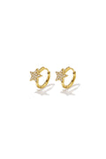 Stainless Steel Hoop Earrings Star Simple Daily Simple Series Women's jewelry